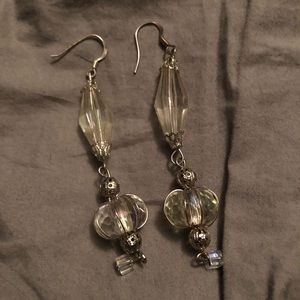 Crystal Dangle Earrings - Handmade